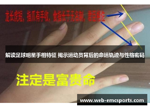 解读足球明星手相特征 揭示运动员背后的命运轨迹与性格密码